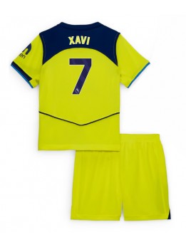 Billige Tottenham Hotspur Xavi Simons #7 Tredjedraktsett Barn 2025-26 Kortermet (+ Korte bukser)